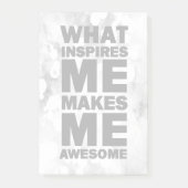 Post-it® Ce qui m'inspire me rend impressionnant (Devant)