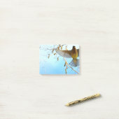 Post-it® Cèdre ciré en vol (Sur un bureau)