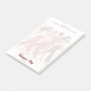 Post-it® Célébration moderne de la Journée des femmes heure