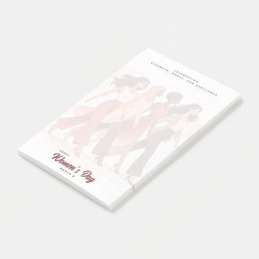 Post-it® Célébration moderne de la Journée des femmes heure (Incliné)