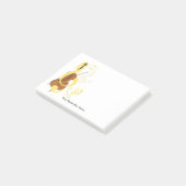 Post-it® Cello Graphic Musicien Thème de musique (Incliné)