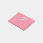 Post-it® Centre Licorne Rose Fluorescent (Incliné)