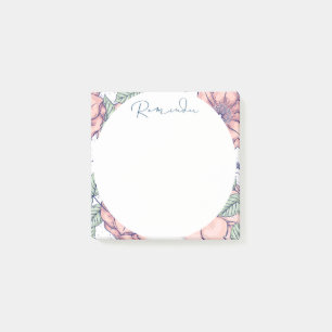 Post-it® Cercle floral et Abstrait