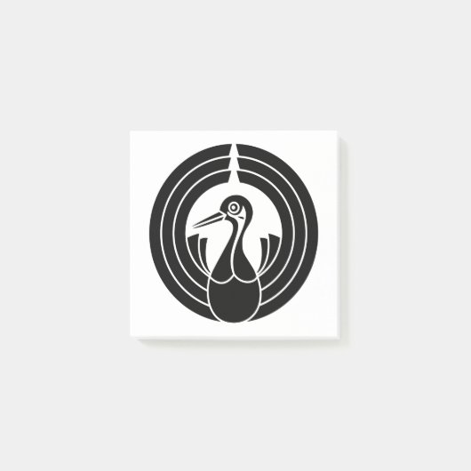 Post-it® Cercle noshi en forme de grue (Devant)
