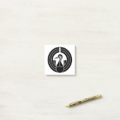 Post-it® Cercle noshi en forme de grue (Sur un bureau)