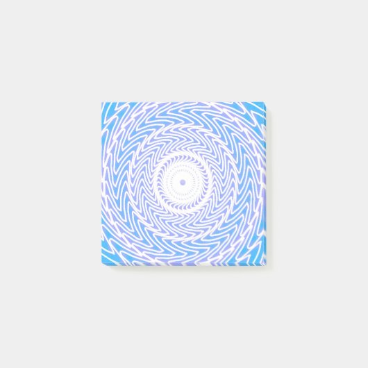 Post-it® Cercles bleu ciel motif (Devant)