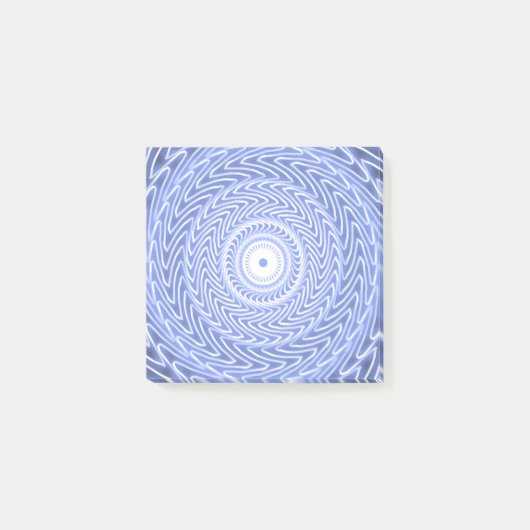 Post-it® Cercles bleus tourbillonner motif (Devant)