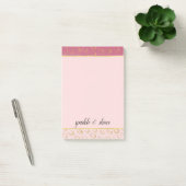 Post-it® Cercles Chic Ombre Rose Or (Bureau)