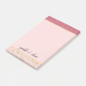 Post-it® Cercles Chic Ombre Rose Or (Incliné)