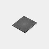 Post-it® Cercles de charbon motif (Incliné)