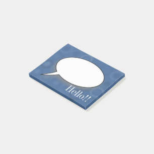 Post-it® Cercles de nuances moyennes de bleu