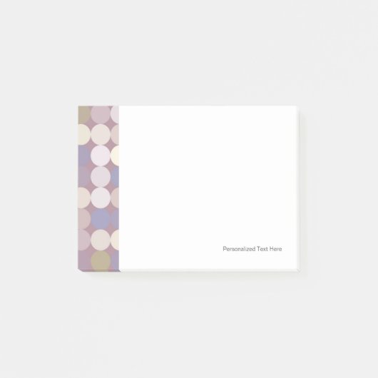 Post-it® Cercles de tissu motif abstrait (Devant)