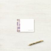 Post-it® Cercles de tissu motif abstrait (Sur un bureau)