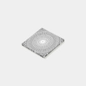 Post-it® Cercles gris tourbillon motif (Incliné)
