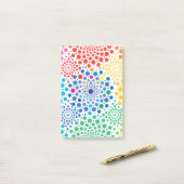 Post-it® Cercles Mandala 3 (Sur un bureau)