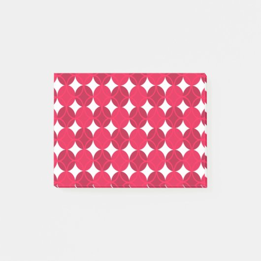 Post-it® Cercles sur cercles - canneberge et gris (Devant)