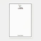 Post-it® Cerf avec Emblème héraldique de graisse (Devant)