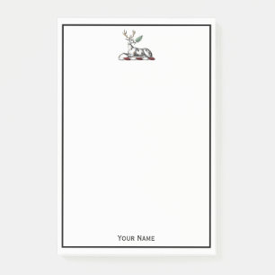 Post-it® Cerf avec Emblème héraldique de graisse