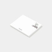 Post-it® Cerf avec fougère emblème de crête héraldique (Incliné)