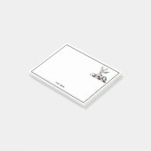 Post-it® Cerf avec fougère emblème de crête héraldique (Incliné)