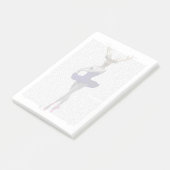 Post-it® Cerf de Ballerina en bleu (Incliné)