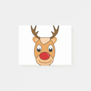 Post-it® Cerf Rudolph Père Noël Noël Enfants Dessin Animé