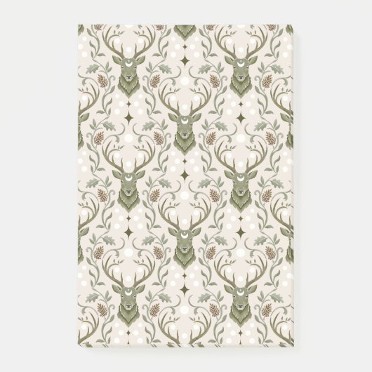 Post-it® Cerf Tribal Boho, Rêvant de Cerf (Devant)
