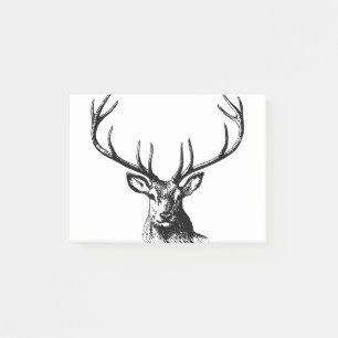 Post-it® Cerfs Animaux Antlers Nature Faune Cornes Tête