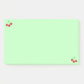 Post-it® Cerises sur les billets Green Postit® (Devant)