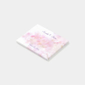 Post-it® Cerisier avec Mariage en fleurs rose pastel (Incliné)