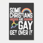 Post-it® Certains chrétiens sont gays, passez à autre chos (Devant)