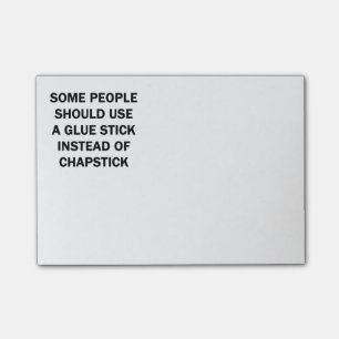 Post-it® Certains devraient utiliser un bâton de colle