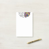 Post-it® Cerveau droit, cerveau gauche (Sur un bureau)