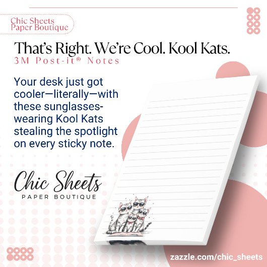 Post-it® C'est ça. Nous sommes cool. Kool Kats 3M