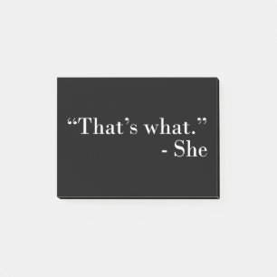 Post-it® C'est ce qu'elle a dit