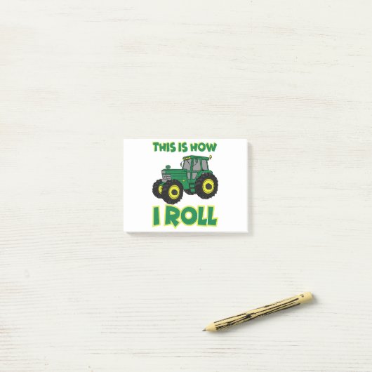 Post-it® C'est comme ça que je roule (Sur un bureau)