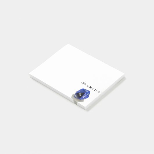 Post-it® C'est comment je roule les post-its (d20) (Incliné)