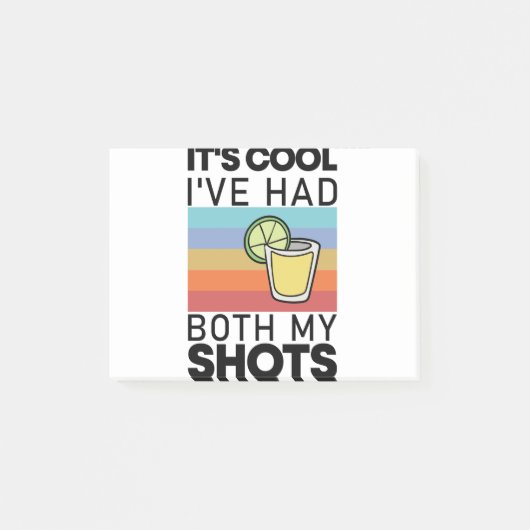 Post-it® C'est cool, j'ai eu mes deux shots de tequila drôl (Devant)
