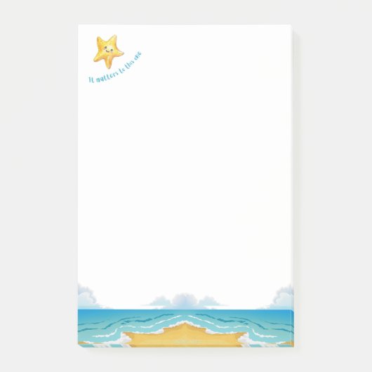 Post-it® C'est important pour celui-là, Starfish Story. (Devant)