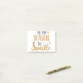 Post-it® C'est la saison pour scintiller (Sur un bureau)