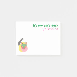 Post-it® C'est le bureau de mon chat - je travaille juste