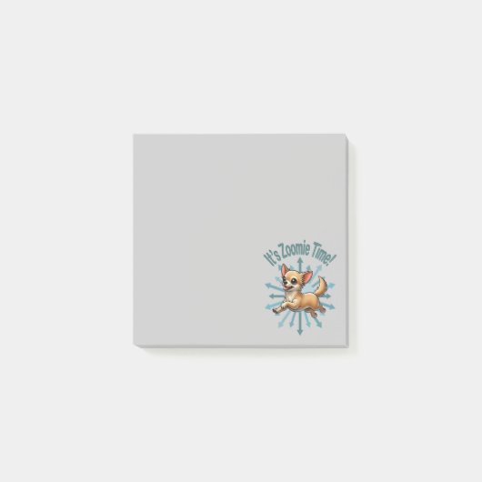 Post-it® C'est l'heure de Zoomie Chihuahua (Devant)