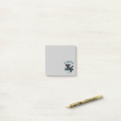 Post-it® C'est l'heure de Zoomie Lab noir (Sur un bureau)