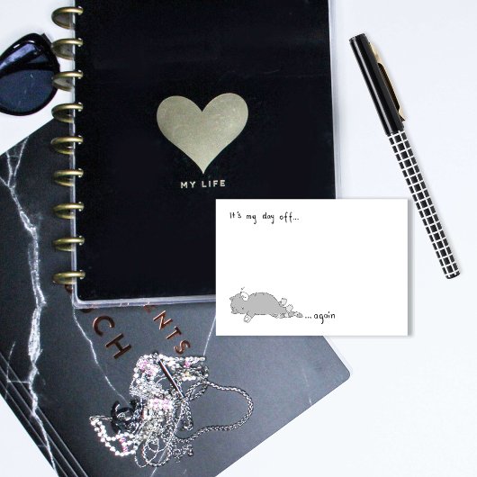 Post-it® C'Est Ma Journée De Chat Dormant Mignonne