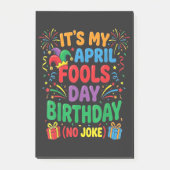 Post-it® C'est mon anniversaire du poisson d'avril et ce n' (Devant)