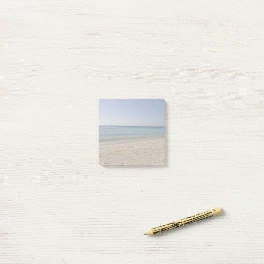 Post-it® C'est toujours l'heure de la plage ! -Image unique (Sur un bureau)
