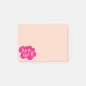 Post-it® C'est un baby shower rose (Devant)