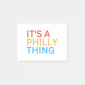 POST-IT® C'EST UNE CHOSE PHILLY (Devant)