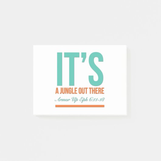 Post-it® C'est une jungle là-bas (Devant)