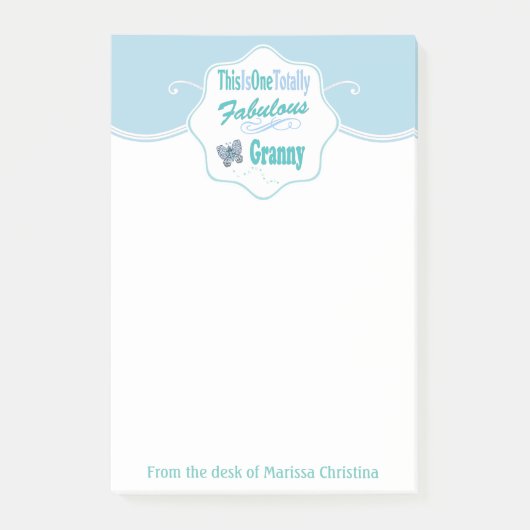 Post-it® C'est une mamie totalement fabuleuse (Devant)